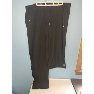 Activezone Sports Zip Off High Rise Jogger Pant Black Lightweight 2X